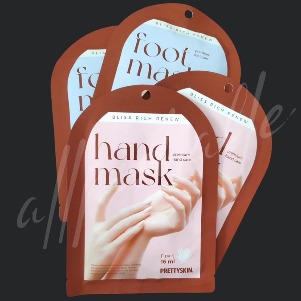 ⭐️3/$35⭐️ PRETTYSKIN Bliss Rich Renew Hand & Foot Masks